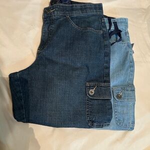 Lot Of 2 Lee Straight Capri Style Size 10 Woman BX4